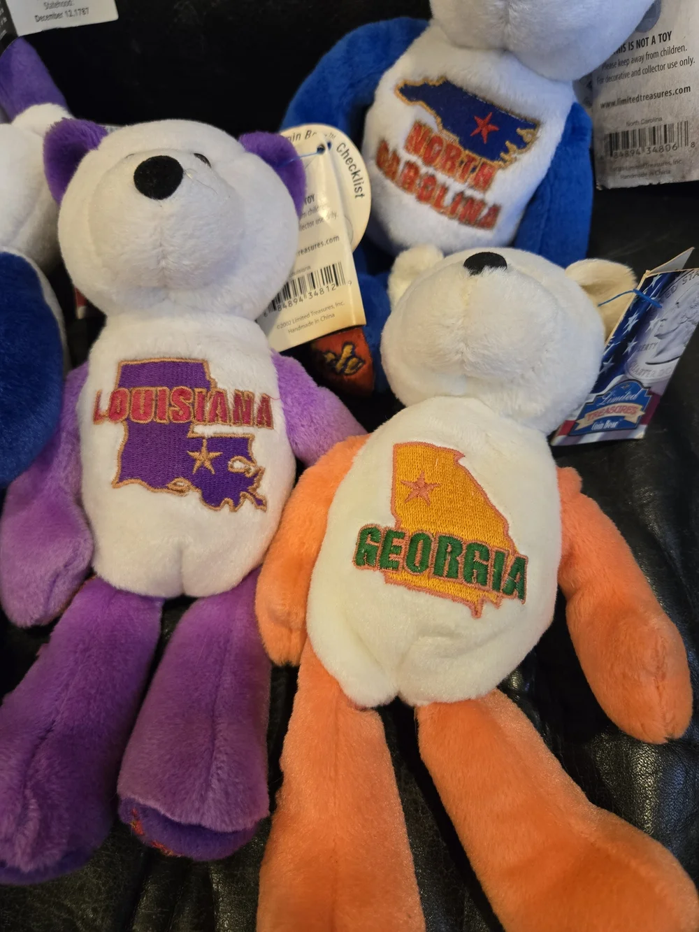 Limited Edition State Quarter Coin Bears – Collectible Plush  – Good - Picture 6 of 9